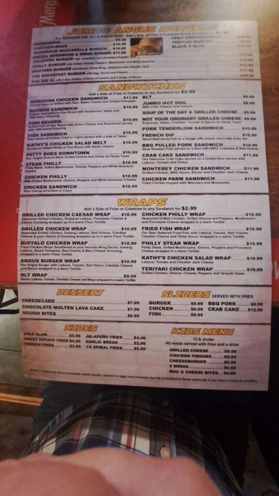 Downtown Gatorz Bar And Grill menu 2